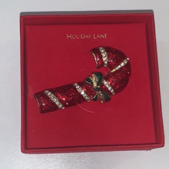 𝅺MACY’S candy can brooch for Christmas Holiday - Picture 4 of 9